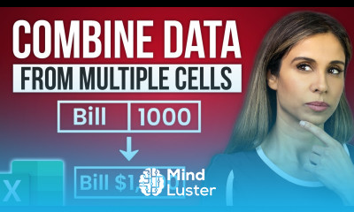 Easily Combine Text Numbers into ONE Cell in Excel NO CONCATENATE