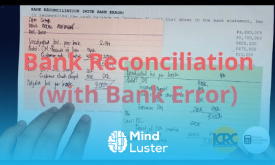 Bank Reconciliation with Bank Error Part 2