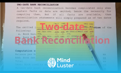 Proof of Cash Two Date Bank Reconciliation