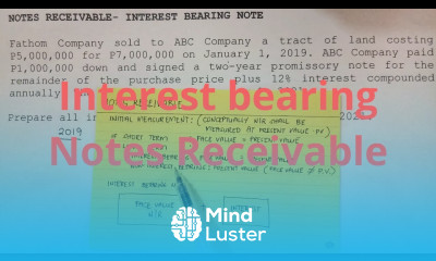 Accounting for Long Term Notes Receivable Interest Bearing