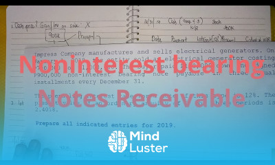 Accounting for Long Term Notes Receivable Noninterest Bearing Part 2