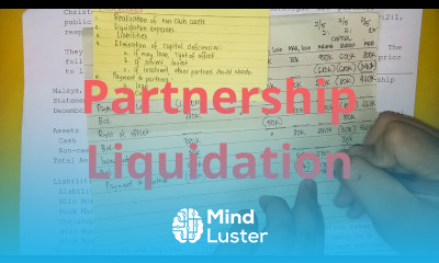 Partnership Liquidation Lump sum Method Part 1