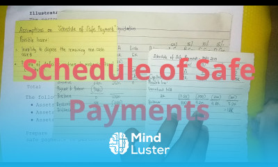 Partnership Installment Liquidation Schedule of Safe Payments Part 2