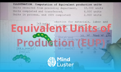 Process Costing Equivalent Units of Production EUP Part 1
