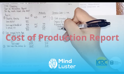 Process Costing Cost of Production Report Part 1