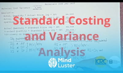 Standard Costing and Variance Analysis Materials Part 1