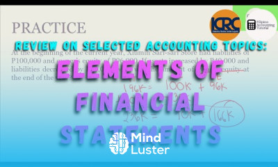 Review on Selected Accounting Topics Elements of Financial Statements