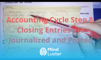 Basic Accounting Accounting Cycle Step 8 Closing Entries are Journalized and Posted Part 2