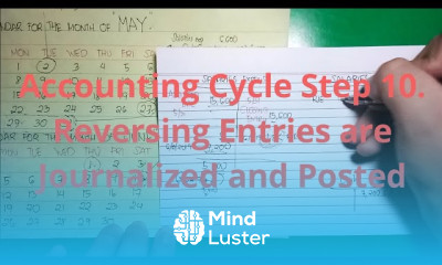 Basic Accounting Accounting Cycle Step 10 Reversing Entries are Journalized and Posted Part 2