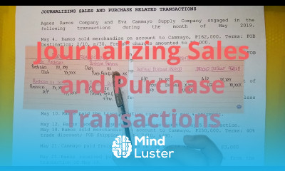 Basic Accounting Journalizing Sales and Purchase Transactions Part 1