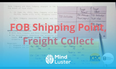 Transportation Costs Part 3 FOB Shipping Point Freight Collect