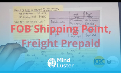Transportation Costs Part 4 FOB Shipping Point Freight Prepaid