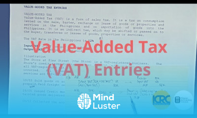 Basic Accounting Value Added Tax VAT Entries Part 1