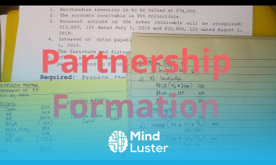 Partnership Formation A Sole Proprietor and an Individual with No Business Form a Partnership