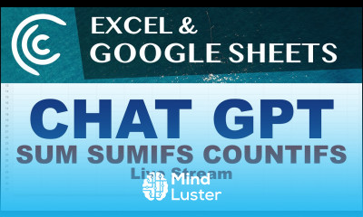 Learn SUM Conditional SUMIFS COUNTIFS in Excel with CHAT GPT Live ...