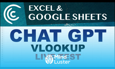 VLOOKUP with CHAT GPT in Excel Google Sheets Live Stream