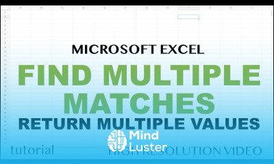 Find Multiple Match Results in Excel Return What VLOOKUP Won t