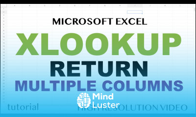 XLOOKUP Return Multiple Columns Values in Excel