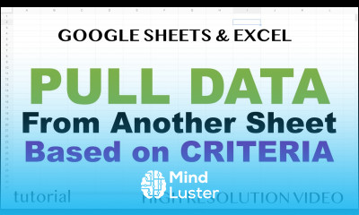 How to Pull Data from Another Sheet based on Criteria in Excel Google Sheets