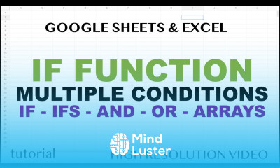 IF Function with Multiple Conditions in Excel Google Sheets