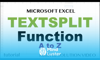 Excel TEXTSPLIT Function Split Names Get First Last Word Split by Character