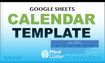 Google Sheets Calendar Template