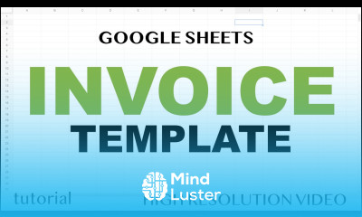 Google Sheets Invoice Template