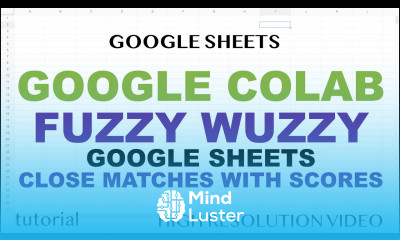 Google Colab Find Closest Match in Google Sheets using Fuzzy Wuzzy with Python Pandas