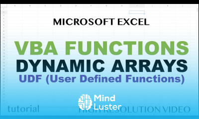 Excel VBA Dynamic Array Function SPLITNAMES UDF Function Spill Arrays UBound LBound Split