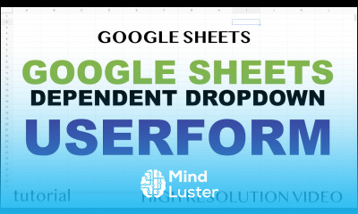 Google Sheets Userform Dependent Dropdown in a Web App