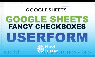 Google Sheets Userform Fancy Checkboxes Bootstrap Toggle