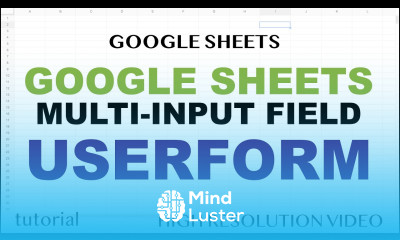 Google Sheets Userform Conditional Multi Input Boxes