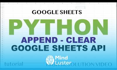 Python Google Sheets API Append Add Rows Clear Data