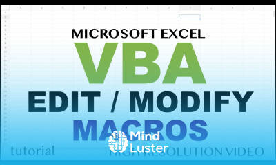 Edit Macros Excel VBA Modify Recorded Macros Part 10