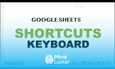Google Sheets Keyboard Shortcuts