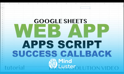 Web App Search a Match in Spreadsheet Google Apps Script Web App Tutorial Part 5