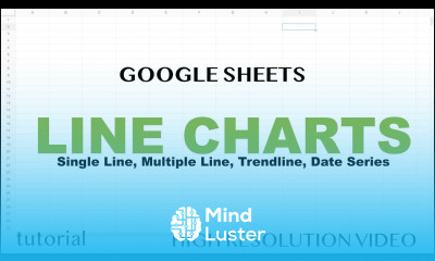 Google Sheets Line Charts Graph with Multiple Lines Trendline Date Series Average Line More