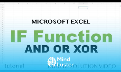 Excel IF Function Multiple Criteria with AND OR XOR functions Dates Ranges Tutorial