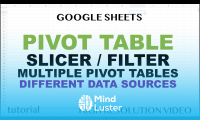 Pivot Table Google Sheets Connect a Slicer Filter to Multiple Pivot Tables Different Sources