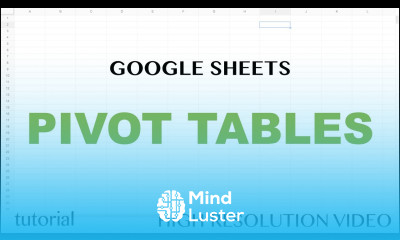 Google Sheets Pivot Tables SUM AVERAGE MEDIAN COUNT COUNTA COUNTUNIQUE Functions Tutorial