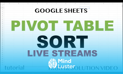 How to Sort a Pivot Table in Google Sheets