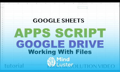 Google Apps Script Google Drive Tutorial Files Folders Copy Files DriveApp Iterator Part 15