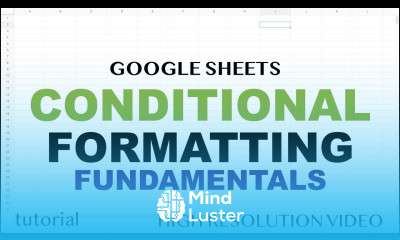 Google Sheets Conditional Formatting
