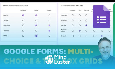 Google Forms Make a Multiple Choice Grid and a Tick Box Grid
