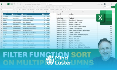 Excel FILTER Function Sort on Multiple Columns FILTER SORT Together