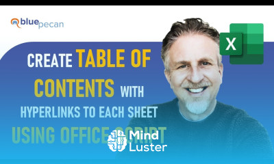 Excel Table of Contents for Sheet Tabs with Hyperlinks Create Automatically Office Script Macro