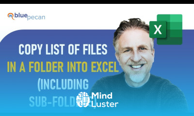 How to Copy a List of Filenames in a Folder in Excel Include Files in Subfolders if Necessary