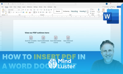 Insert PDF into MS Word As Icon As Image With Multiple Pages Embed or Link a PDF in MS Word