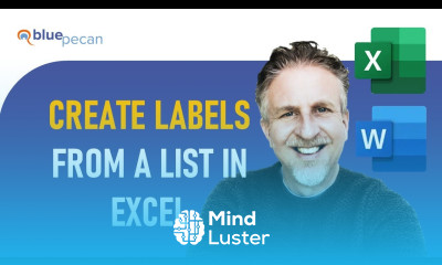 Create Labels from a List in Excel Mail Merge Labels from Excel to Word Print Avery Labels