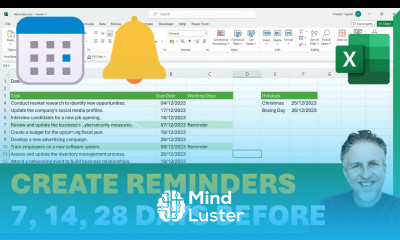 How to Create Reminders in Excel Due Date Reminder Formula Conditionally Format Before Expired